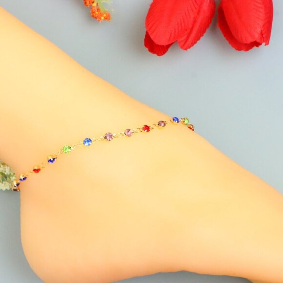 Handmade Anklet – A Stylish Choice for Women, Thoughtful Gift Idea, EVCH1661 - Picture 7 of 10